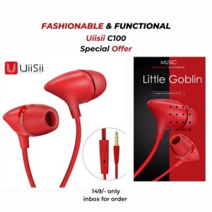 UiiSii C100 In-Ear Earphone with Mic