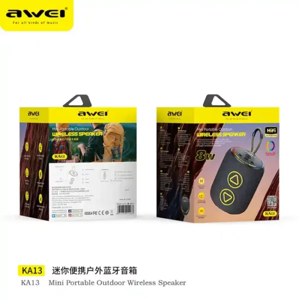 AWEI KA13 Portable Bluetooth Speaker - Image 4