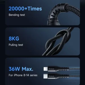 Mcdodo CA-563 USB-C to Lightning Cable Fast Charging in Bangladesh