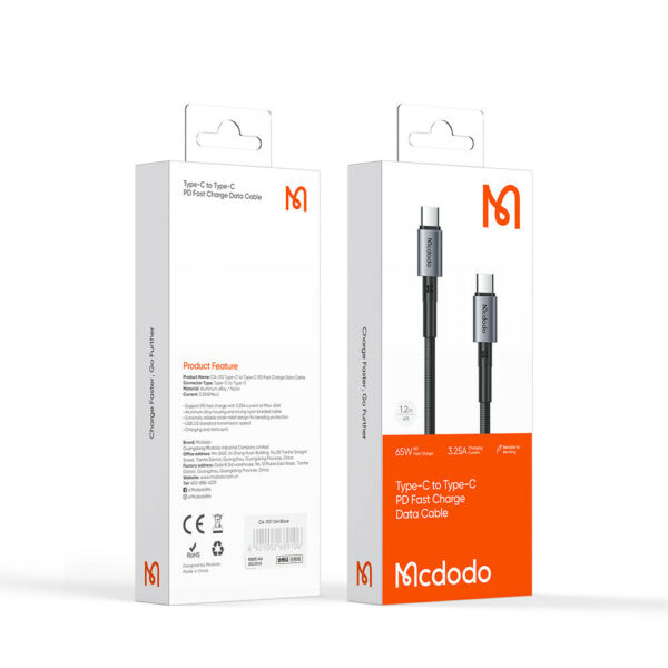 MCDODO Type C TO C Cable - Image 4