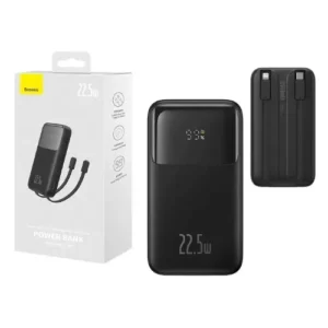 Baseus 10000mAh 22.5W Power Bank with Built-in Cable Original Bangladesh