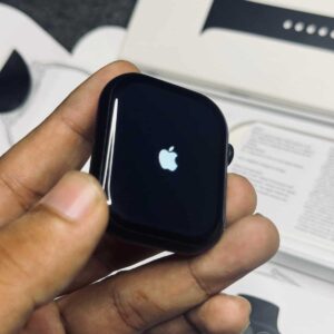 Apple Watch Series 11 sleek design in Midnight Aluminum case with Sport Band.